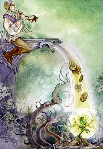 The Bard: Six of Pentacles